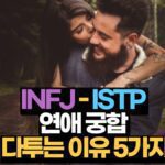 INFJ-ISTP 궁합 연애 특징 싸움원인 5가지