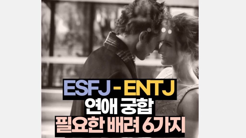 ESFJ ENTJ 궁합 연애 배려 해야 할 6가지