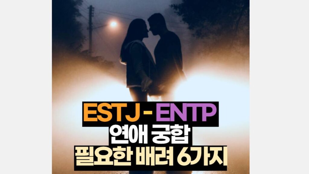 ESTJ ENTP 궁합 연애 배려 해야 할 6가지