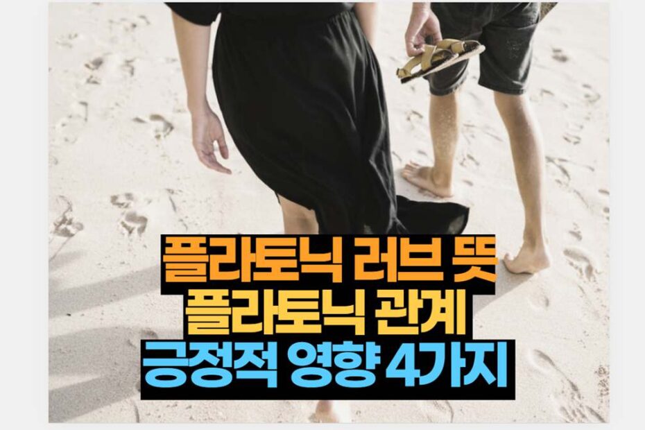 플라토닉 러브 뜻 플라토닉 관계  긍정적 영향 4가지 