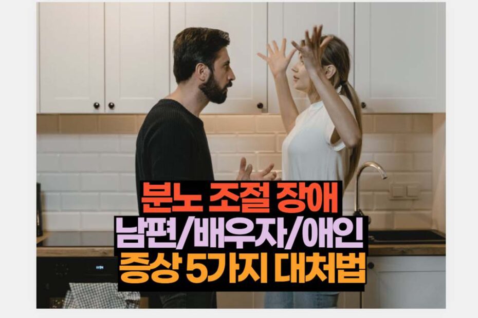 분노 조절 장애  남편/배우자/애인  증상 5가지 대처법