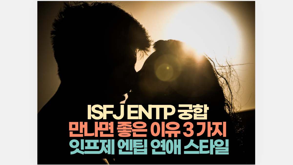 Isfj Entp 궁합 만나면 좋은 이유 3 가지 잇프제 엔팁 연애 스타일 2024 0830