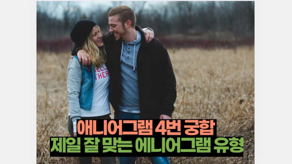 애니어그램 4번 궁합  제일 잘 맞는 에니어그램 유형