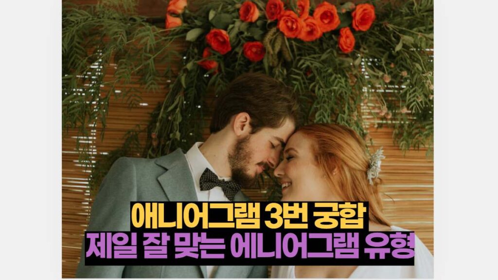 애니어그램 3번 궁합  제일 잘 맞는 에니어그램 유형