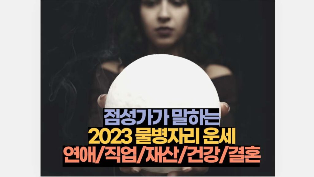 점성가가 말하는 2023 물병자리 운세 연애/직업/재산/건강/결혼