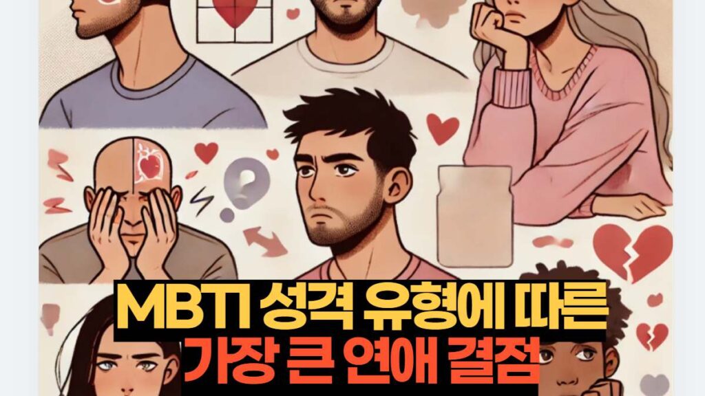 MBTI 성격 유형에 따른 가장 큰 연애 결점