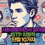 사회생활하면서 알아둘 ISTP 치명적  단점 10가지