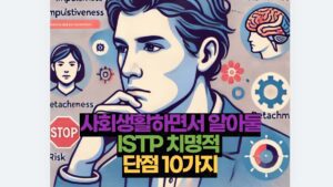 사회생활하면서 알아둘 ISTP 치명적  단점 10가지