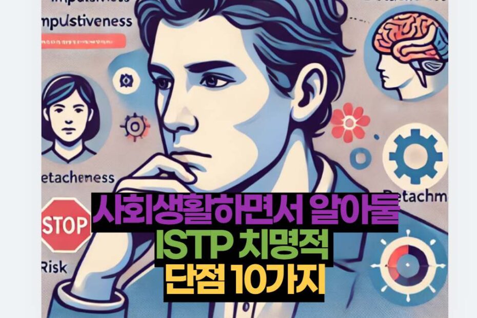 사회생활하면서 알아둘 ISTP 치명적  단점 10가지