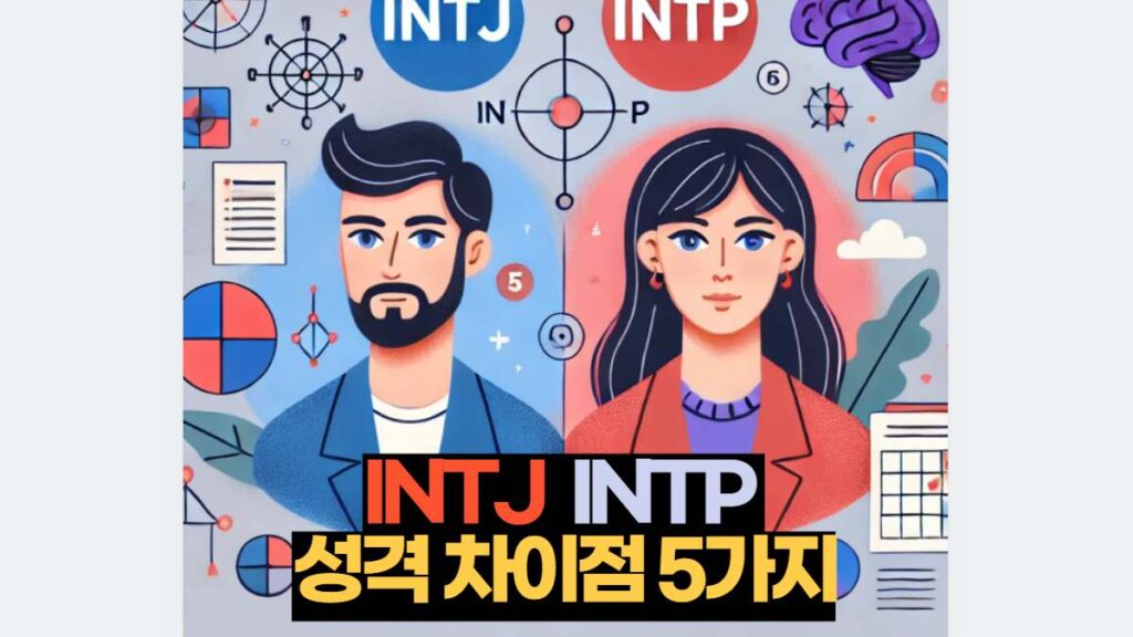 INTJ  INTP  성격 차이점 5가지